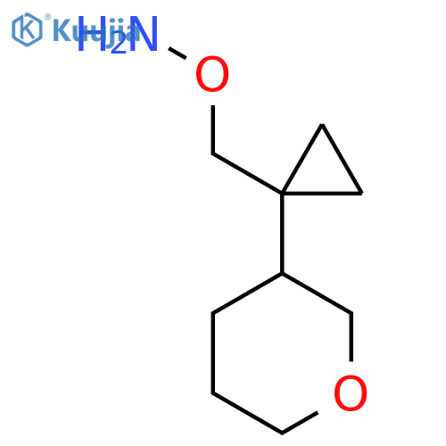 O-{1-(oxan-3-yl)cyclopropylmethyl}hydroxylamine structure