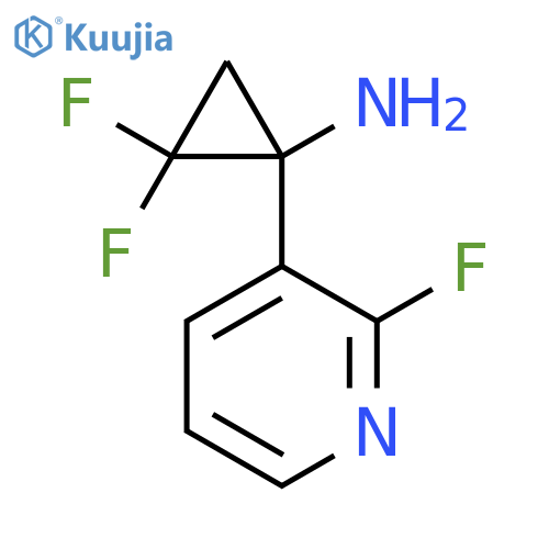 2,2-difluoro-1-(2-fluoropyridin-3-yl)cyclopropan-1-amine structure