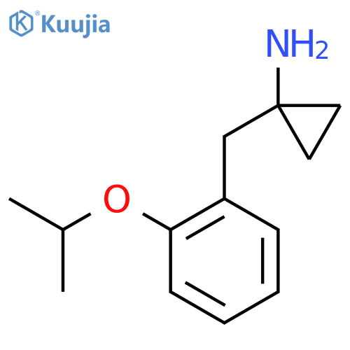 1-{2-(propan-2-yloxy)phenylmethyl}cyclopropan-1-amine structure
