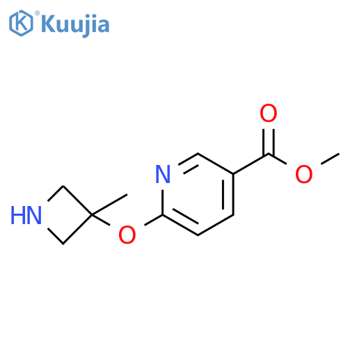 methyl 6-(3-methylazetidin-3-yl)oxypyridine-3-carboxylate structure