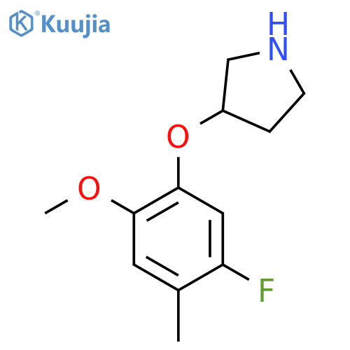3-(5-fluoro-2-methoxy-4-methylphenoxy)pyrrolidine structure