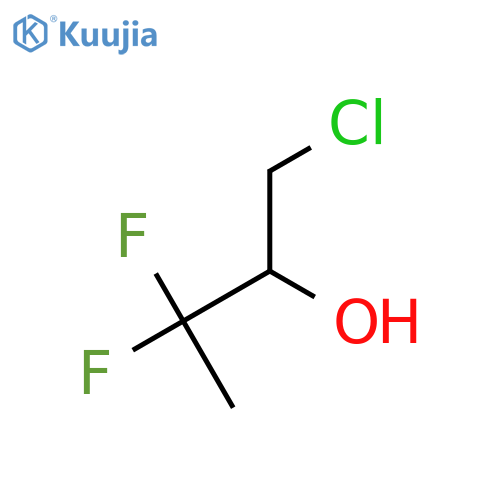 1-chloro-3,3-difluorobutan-2-ol structure