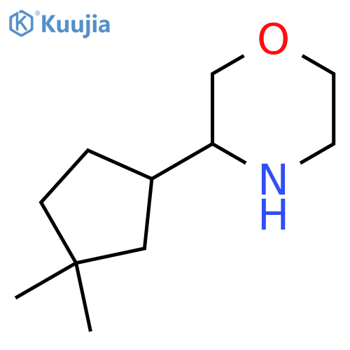 3-(3,3-dimethylcyclopentyl)morpholine structure