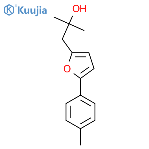 2-methyl-1-5-(4-methylphenyl)furan-2-ylpropan-2-ol structure