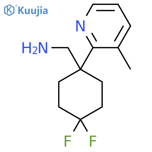 4,4-difluoro-1-(3-methylpyridin-2-yl)cyclohexylmethanamine structure