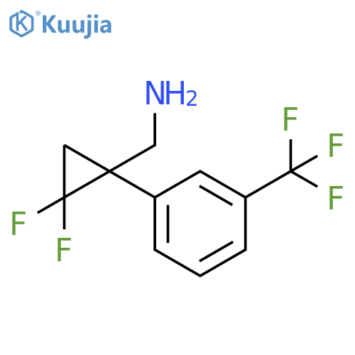 Cyclopropanemethanamine, 2,2-difluoro-1-[3-(trifluoromethyl)phenyl]- structure