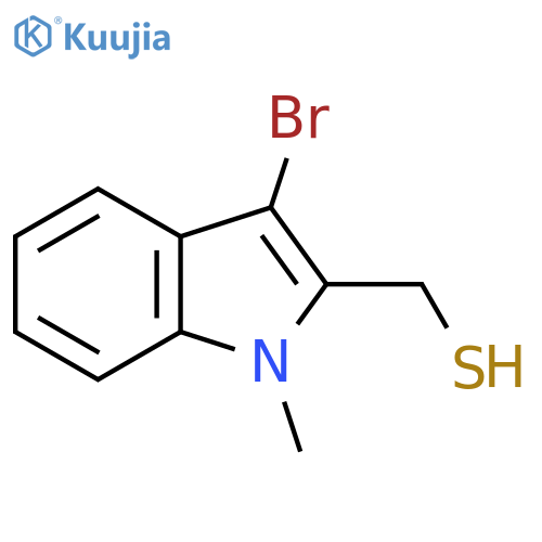 (3-bromo-1-methyl-1H-indol-2-yl)methanethiol structure