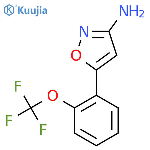 5-2-(trifluoromethoxy)phenyl-1,2-oxazol-3-amine structure