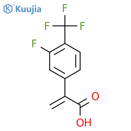 2-3-fluoro-4-(trifluoromethyl)phenylprop-2-enoic acid structure