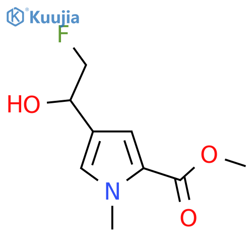 methyl 4-(2-fluoro-1-hydroxyethyl)-1-methyl-1H-pyrrole-2-carboxylate structure