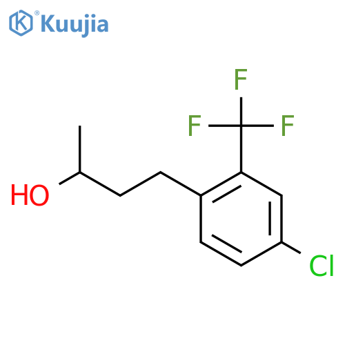 4-4-chloro-2-(trifluoromethyl)phenylbutan-2-ol structure