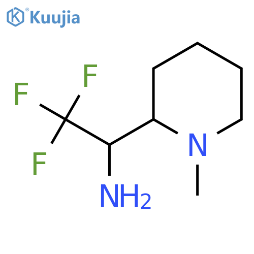 2,2,2-trifluoro-1-(1-methylpiperidin-2-yl)ethan-1-amine structure