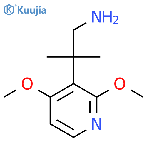 2-(2,4-dimethoxypyridin-3-yl)-2-methylpropan-1-amine structure
