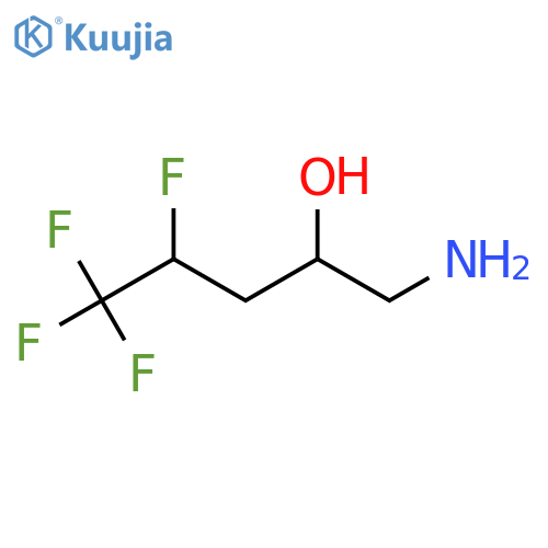 1-amino-4,5,5,5-tetrafluoropentan-2-ol structure