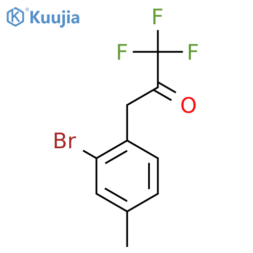 3-(2-bromo-4-methylphenyl)-1,1,1-trifluoropropan-2-one structure