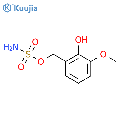 (2-hydroxy-3-methoxyphenyl)methyl sulfamate structure