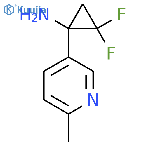 2,2-difluoro-1-(6-methylpyridin-3-yl)cyclopropan-1-amine structure