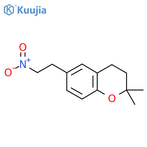 2,2-dimethyl-6-(2-nitroethyl)-3,4-dihydro-2H-1-benzopyran structure