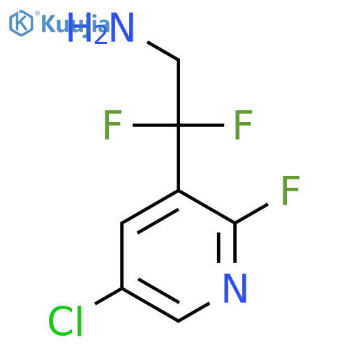 2-(5-chloro-2-fluoropyridin-3-yl)-2,2-difluoroethan-1-amine structure