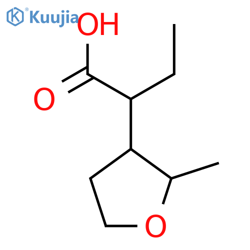 2-(2-methyloxolan-3-yl)butanoic acid structure