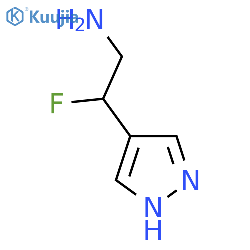 2-fluoro-2-(1H-pyrazol-4-yl)ethan-1-amine structure