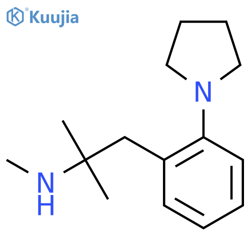 methyl({2-methyl-1-2-(pyrrolidin-1-yl)phenylpropan-2-yl})amine structure