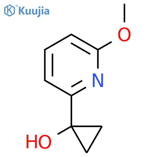 1-(6-methoxypyridin-2-yl)cyclopropan-1-ol structure