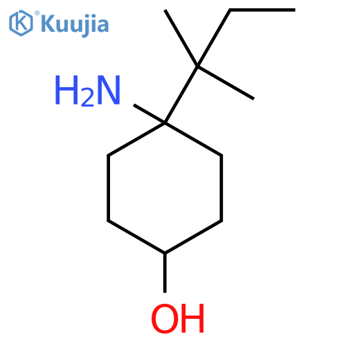 4-amino-4-(2-methylbutan-2-yl)cyclohexan-1-ol structure
