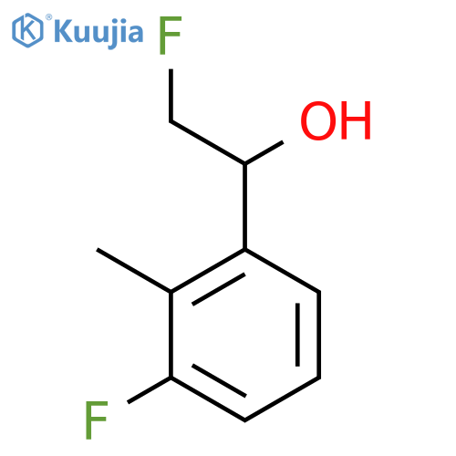 2-fluoro-1-(3-fluoro-2-methylphenyl)ethan-1-ol structure