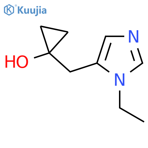 1-(1-ethyl-1H-imidazol-5-yl)methylcyclopropan-1-ol structure