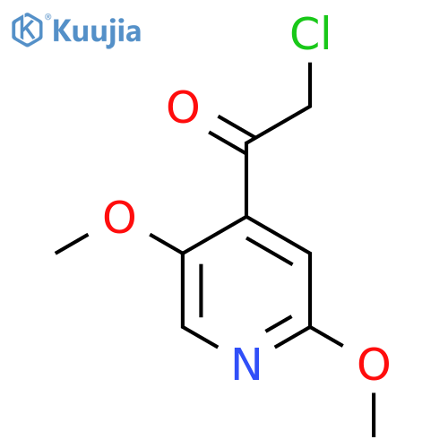 2-Chloro-1-(2,5-dimethoxypyridin-4-yl)ethan-1-one structure