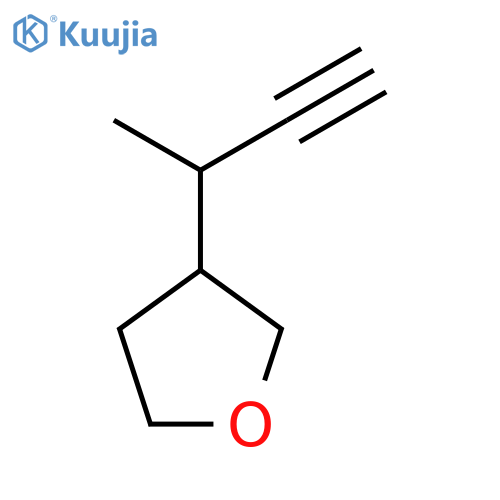 3-(but-3-yn-2-yl)oxolane structure