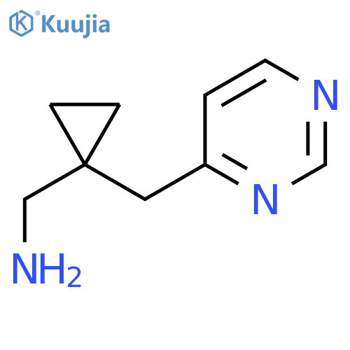 {1-(pyrimidin-4-yl)methylcyclopropyl}methanamine structure