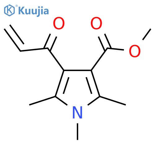 methyl 1,2,5-trimethyl-4-(prop-2-enoyl)-1H-pyrrole-3-carboxylate structure