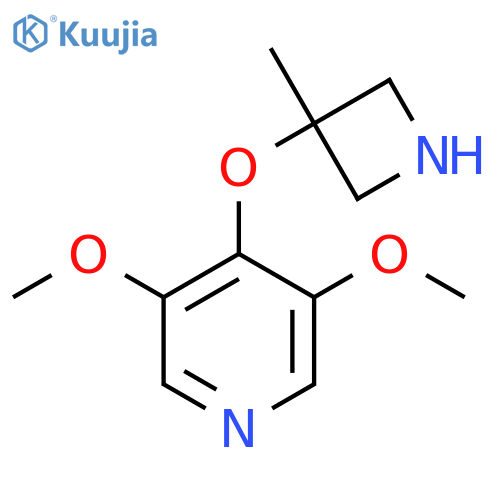 3,5-dimethoxy-4-(3-methylazetidin-3-yl)oxypyridine structure