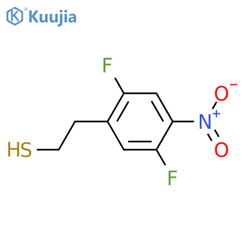 2-(2,5-difluoro-4-nitrophenyl)ethane-1-thiol structure