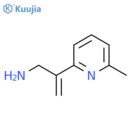 2-(6-methylpyridin-2-yl)prop-2-en-1-amine structure