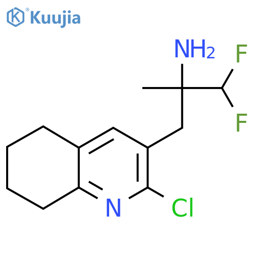3-(2-chloro-5,6,7,8-tetrahydroquinolin-3-yl)-1,1-difluoro-2-methylpropan-2-amine structure
