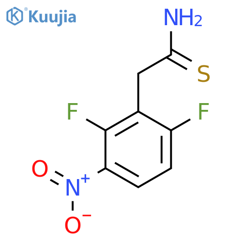 2-(2,6-difluoro-3-nitrophenyl)ethanethioamide structure