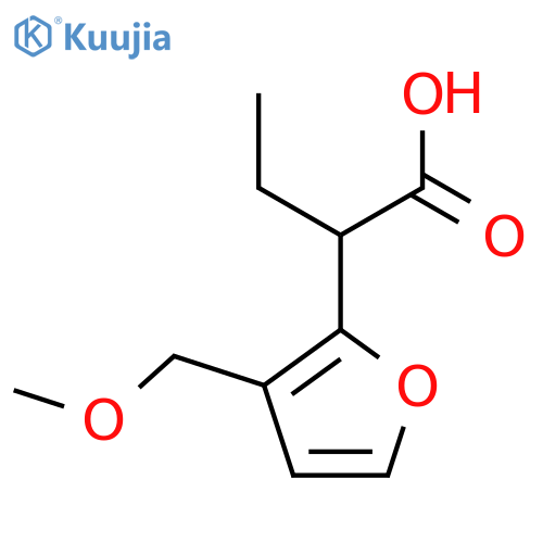 2-3-(methoxymethyl)furan-2-ylbutanoic acid structure