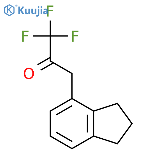 3-(2,3-dihydro-1H-inden-4-yl)-1,1,1-trifluoropropan-2-one structure