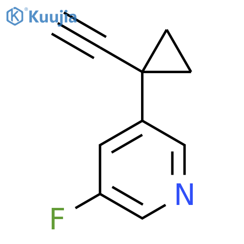 3-(1-ethynylcyclopropyl)-5-fluoropyridine structure