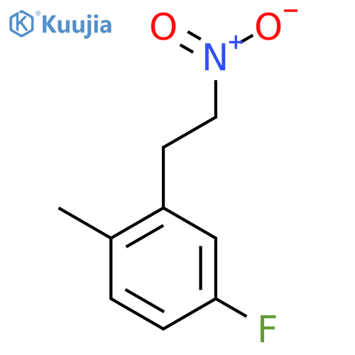 4-fluoro-1-methyl-2-(2-nitroethyl)benzene structure
