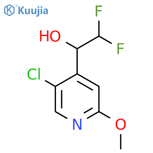 1-(5-chloro-2-methoxypyridin-4-yl)-2,2-difluoroethan-1-ol structure