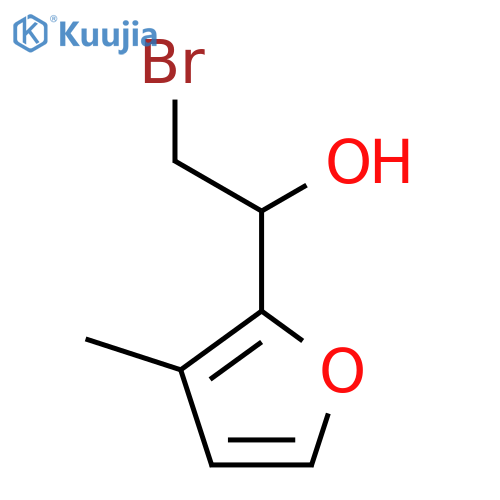 2-bromo-1-(3-methylfuran-2-yl)ethan-1-ol structure