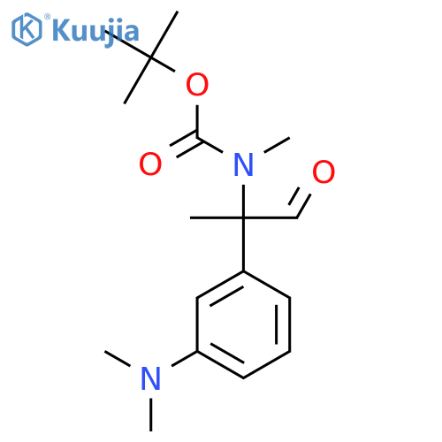 tert-butyl N-{2-3-(dimethylamino)phenyl-1-oxopropan-2-yl}-N-methylcarbamate structure