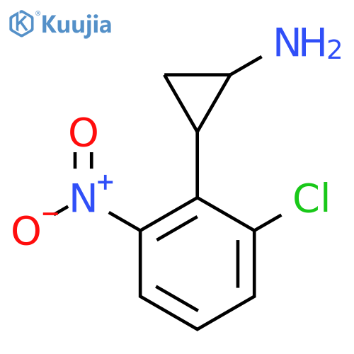 2-(2-chloro-6-nitrophenyl)cyclopropan-1-amine structure