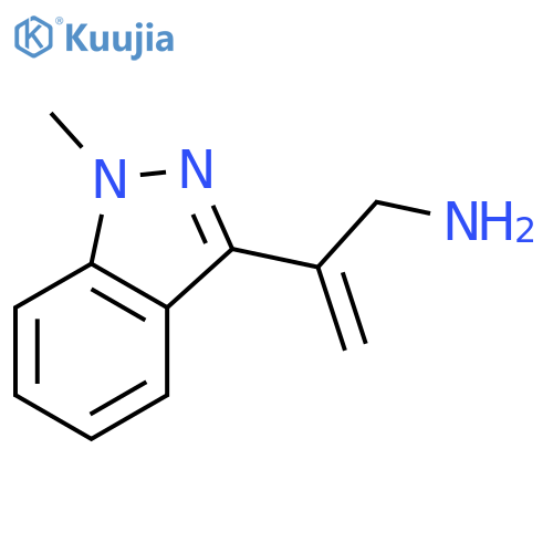2-(1-methyl-1H-indazol-3-yl)prop-2-en-1-amine structure