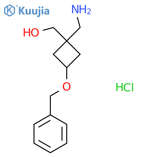 1-(aminomethyl)-3-(benzyloxy)cyclobutylmethanol hydrochloride structure