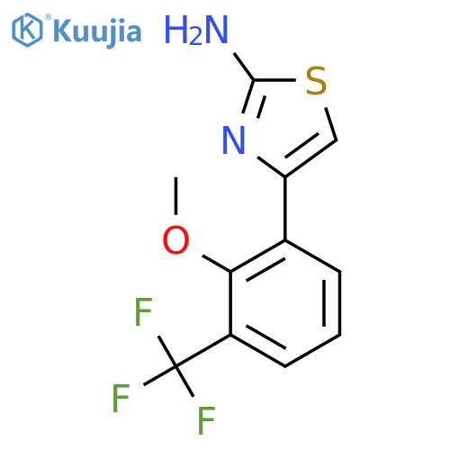 4-2-methoxy-3-(trifluoromethyl)phenyl-1,3-thiazol-2-amine structure